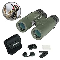 Instruments – Wilderness 8x32 Waterproof Compact Lightweight Outdoor Bird Watching Sightseeing Sports Concerts Travel HD Binoculars for Adults – Multi-Coated BaK-4 Prisms – With Carrying Bag