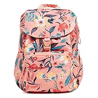 Vera Bradley Ripstop Campus Daytripper Backpack, Paradise Bright Coral