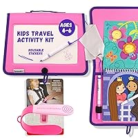 UnbuckleMe Car Seat Buckle Release Tool and Totebook Kids Dry Erase Activity Kit (Princess Theme)