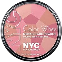 New York Color Wheel Mosaic Face Powder, Pink Cheek Glow, 0.32 Ounce