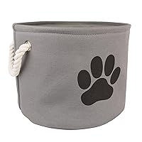 Bone Dry Collapsible Bin, Small Round, Gray
