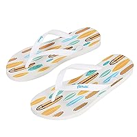 SEO084039 Surf Board Design Flip Flop Sandals, US Woman Size 7.5-8.5 / Man Size 6-7, 2 Piece