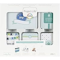 Project Life 380540 Kit Core Edition-Baby Boy (616 Piece), Blue, White, Green