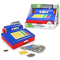 The Learning Journey Play & Learn Cash Register - Includes Play Money, Bills, Coins and Credit Card