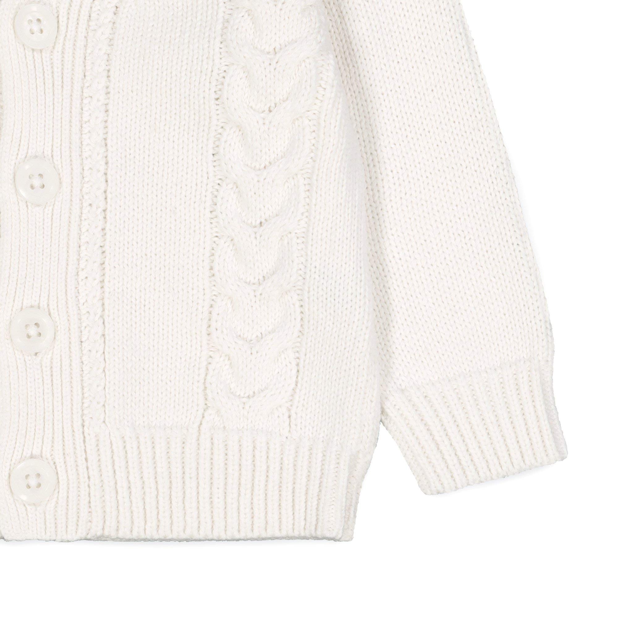 Hope & Henry Layette Cable Cardigan