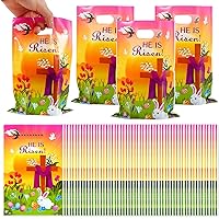 200 Pieces Easter Plastic Treat Bags Party Favor Bags 5 Mil 6.8