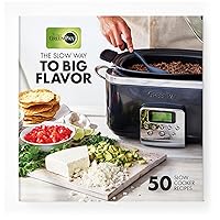 GreenPan Elite Electric Slow Cooker Cookbook, Hardcover, 50 Simple Step Recipes, Breakfast Lunch Dinner Dessert Meals, Quick Easy Tips