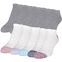 GOLDTOE Women's Cushion No Show Socks, 10-Pairs