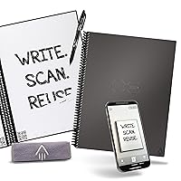 Rocketbook Core Reusable Smart Notebook | Innovative, Eco-Friendly, Digitally Connected Notebook with Cloud Sharing Capabilities | Dotted, 8.5