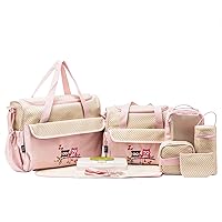 Glow Animals Diaper Tote Bag 10pc, Pink Owls