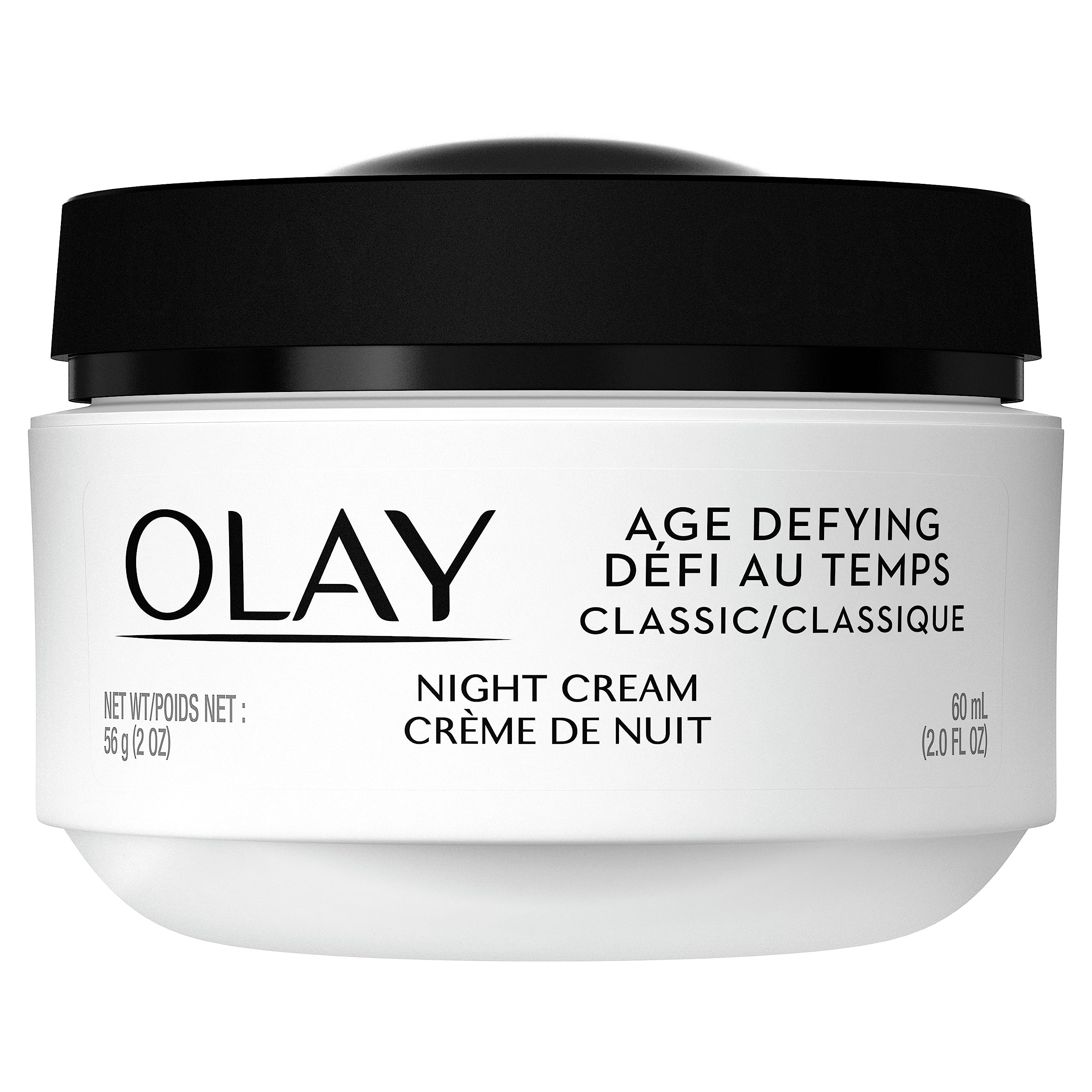 Night Cream with Beta-Hydroxy Complex and Vitamin E by Olay Age Defying,Classic, 2 Fl Oz (Pack of 2)