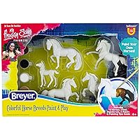 Breyer Horses Stablemates Horse Crazy Colorful Breed Paint Set | 5 Piece Set | 1:32 Scale | Model #4234