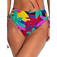 Pour Moi Maya Bay Adjustable High-Waist Bikini Bottom 14/L, Multi