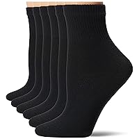 Hanes womens Ultimate Comfort Toe Seamed Ankle Socks Pack Of 6