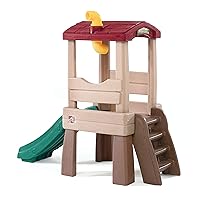 Step2 Naturally Playful Lookout Treehouse for Kids, Indoor/Outdoor Playground Set, Easy Assemble Slide, Climbing Stair, Periscope, Ages 1.5 - 5 Years Old