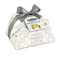 Giusto Sapore Authentic Italian Panettone Filled with Prosecco Cream - New and Imported from Italy, Family Owned - 28.21 oz