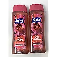 Suave Essentails 18 Oz Wild Cherry Blossom Gentle Body Wash (2 Pack) - 36 ounces Total