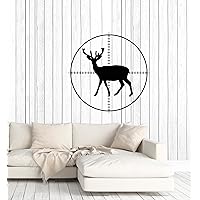 Large Vinyl Wall Decal Hunting Deer Silhouette Target Hunter Decor Art Stickers Mural (ig5578)