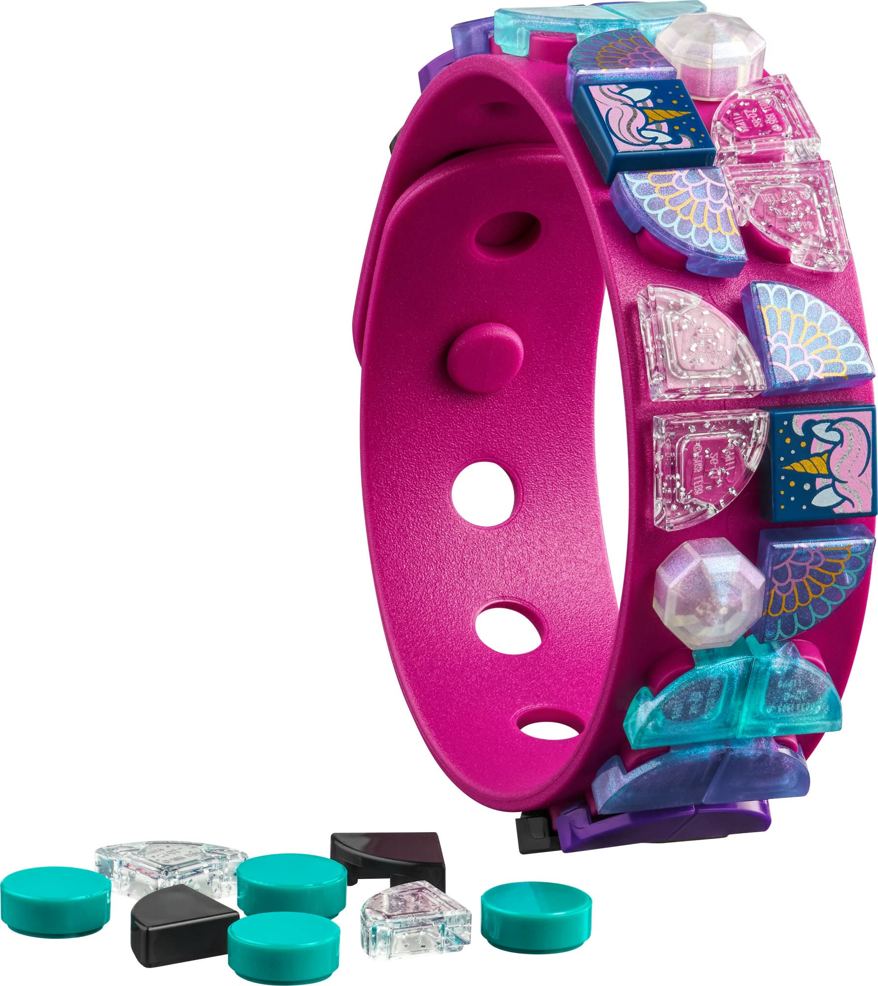 LEGO DOTS Unicorns Forever Toy Bracelet Making Kit 41802, Great Gift for Girls and Boys who Love Unicorns, DIY Crafts Jewelry Set with Sparkly Tiles, Creative Unicorn Toy, Jewelry Making Craft Set