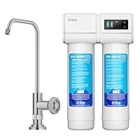 KRAUS Purita 2-Stage Under-Sink Filtration System with Urbix Single Handle Drinking Water Filter Faucet in Spot-Free Stainless Steel
