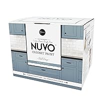 Nuvo Tidal Haze Cabinet Makeover Kit - Easy DIY 7-Piece Set, Dusty Pale Blue, Long-Lasting Finish