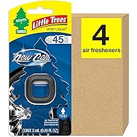 LITTLE TREES Car Air Freshener. Vent Liquid Provides Long-Lasting Scent for Auto or Home. Add a Splash of LITTLE TREES to your Vent. New Car Scent, 4 Air Fresheners