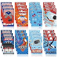 24 Pieces Ice Hockey Mini Notepads Hockey Party Favors Hockey Note Pads Hockey Small Notebooks Sports Spiral Memo Pad 2.36 x 3.94 Inch for Boys Girls Student Teacher Classroom Office School Reward