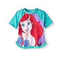 Disney Princess The Little Mermaid Ariel Swim Rash Guard Girl Size 5T
