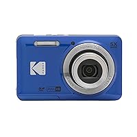 KODAK PIXPRO Friendly Zoom FZ55-BL 16MP Digital Camera with 5X Optical Zoom 28mm Wide Angle and 2.7