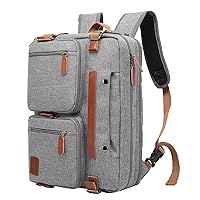 3 in 1 Computer Bag for Men, 17.3 Inch Laptop Backpack for Men, Work Bag for Men, Work Briefcase, Laptop Bag,Grey