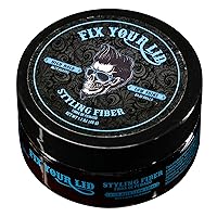 Fix Your Lid Styling Fiber for Men's Hair – High Hold and Low Shine with Matte Finish – Hair Fiber for all Mens Hair Types & Styles - Easy To Wash Out - 1.7 Oz