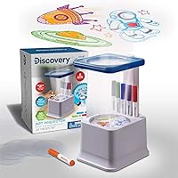 Art Projector with Six Dry Erase Markers and 10 Reusable Drawing Discs, Draw on Reusable Transparent Sheets, Magnify and Project Art onto Ceilings, Walls, and More