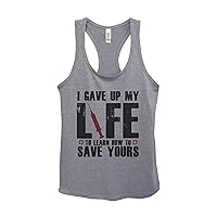 Cute Nurse Lover Tank Tops I Gave Up Nursing to Save Yours Royaltee RN Shirts
