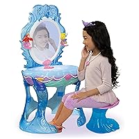 Disney Princess Ariel Vanity for Girls with Lights & Sounds, Plays 