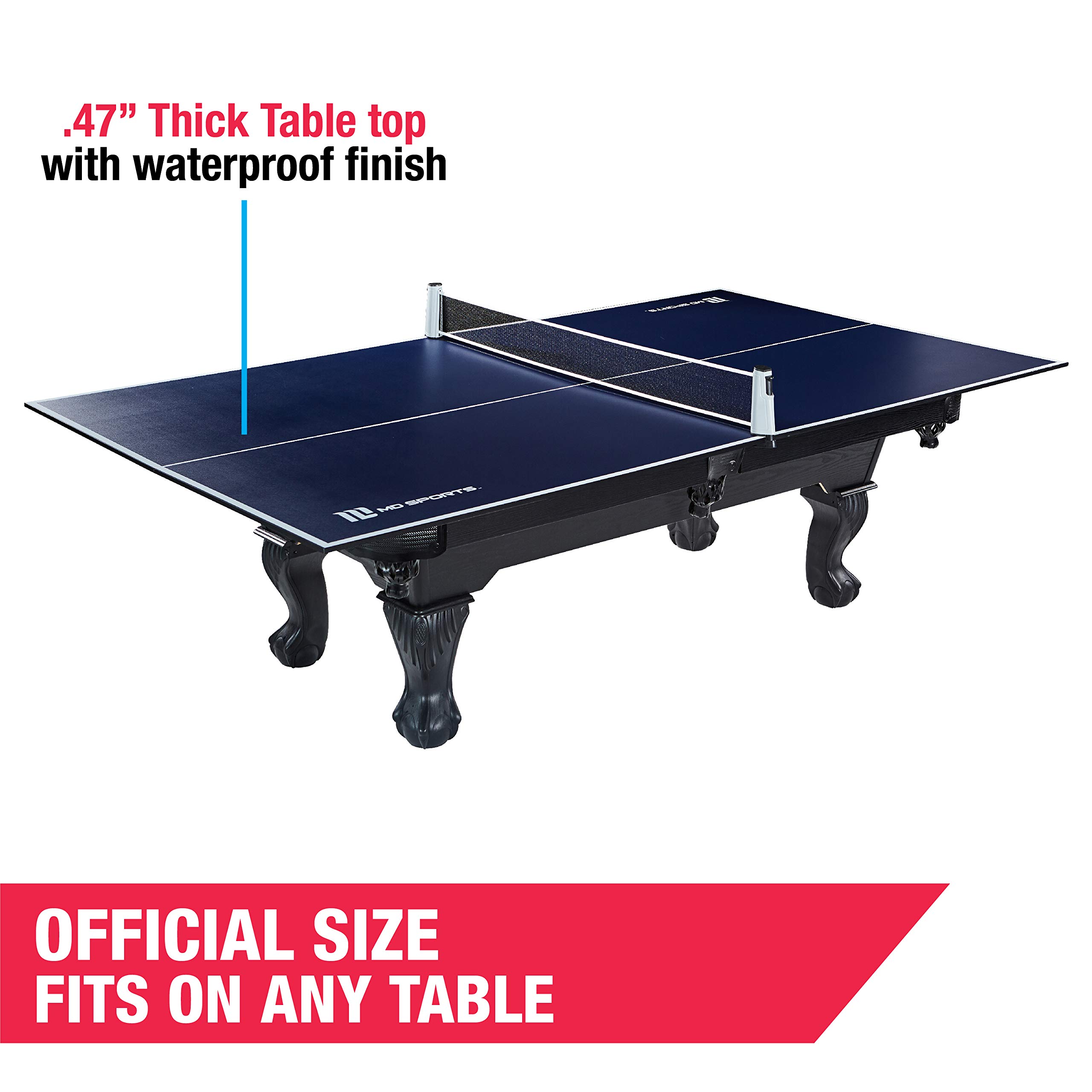 MD Sports Table Tennis Tables Multiple Styles, Foldable for Easy Storage with Nets Included, Perfect for Family Game Rooms