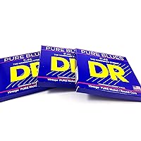 DR Guitar Strings 3 Sets Electric Pure Blues Vintage Pure Nickel 9-46
