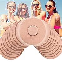 Sensor Covers for Freestyle Libre, 30 PCS Adhesive Patches Waterproof Sweatproof CGM Protection No Glue Long Lasting Fixation 14 Days Patches, Beige
