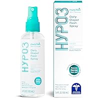 HYP03™ No Rub Daily Diaper Rash Spray with Hypochlorous, Award Winning, Removes Rash Causing Germs, Easy Application vs. Messy Creams, 100% Natural, 600 Sprays