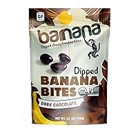 Barnana Dipped Banana Bites, Dark Chocolate, 3.5 Oz