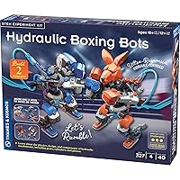 Thames & Kosmos Hydraulic Boxing Bots STEM Experiment Kit | Build Two Hydraulic-Powered Boxing Robots! | Explore Hydraulic, Water-Powered Systems | Challenge a Friend to a Robot Duel!