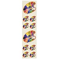 Paper House Productions ST-2118E Photo Real Stickypix Stickers, 2-Inch by 4-Inch, Artist Palette (6-Pack)