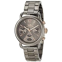 Coach 14502841 Delance Sports Wristwatch, Women's, Parallel Import Product, Gray, Dial Color - Grey, Watch All Grey, Day Display, Date Display