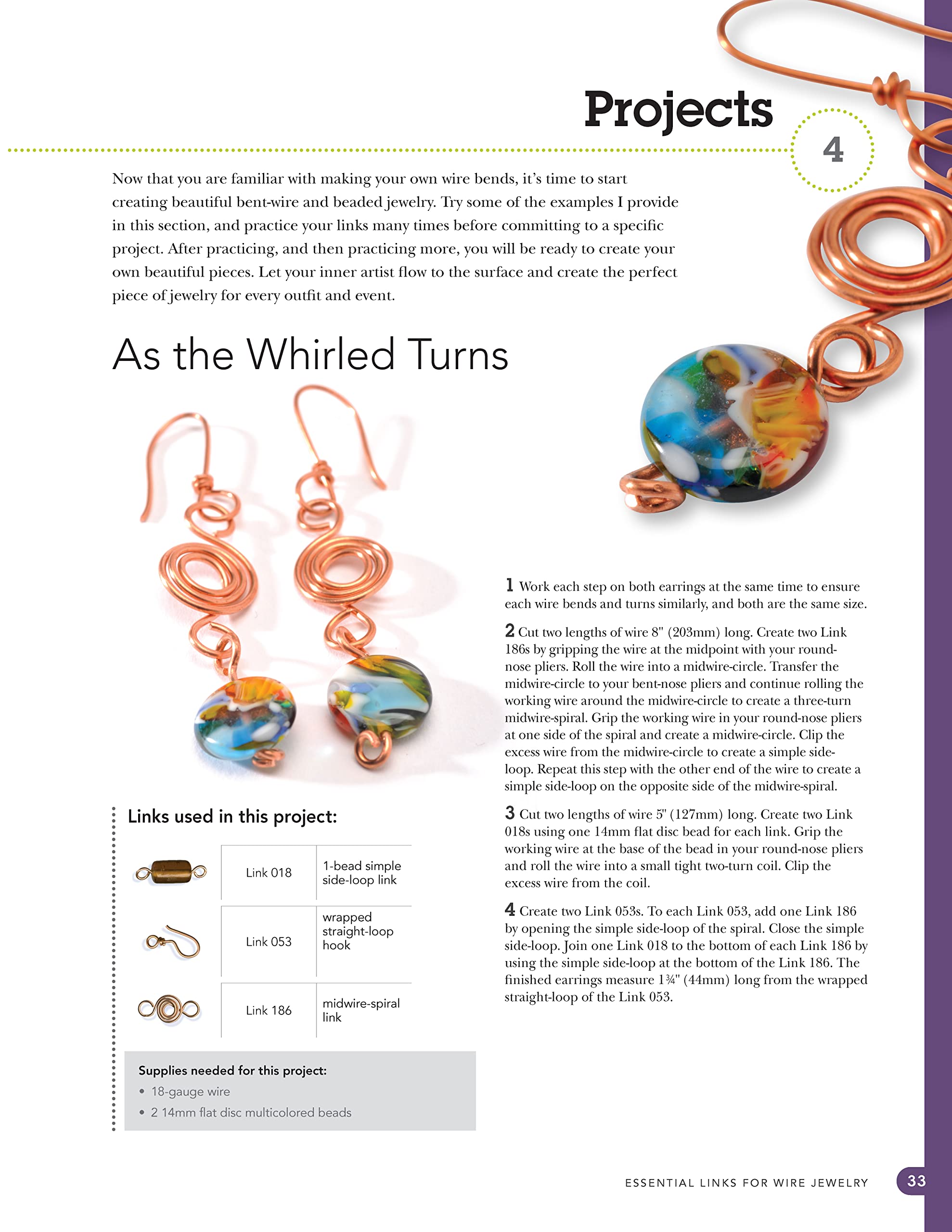 Essential Links for Wire Jewelry, 3rd Edition: The Ultimate Reference Guide to Creating More Than 300 Intermediate-Level Wire Jewelry Links (Fox Chapel Publishing) 14 Projects and Step-by-Step