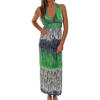 Lightweight Full Length Summer Maxi Dress in 5 Vivid Colors
