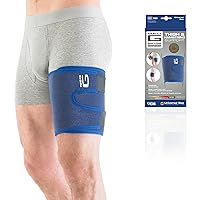 Thigh Support Hamstring Support to Quadriceps and Hamstring Muscles – Hamstring Compression Sleeve for Sprains, Strains, Pulled Muscles, Sports Injury – Adjustable – Class 1 Medical Device