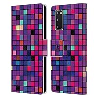 Disco Mosaic Tiles Leather Book Wallet Case Cover Compatible with Samsung Galaxy S20 / S20 5G