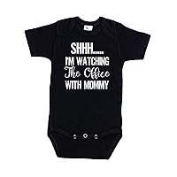 Shh I'm Watching The Office With Mommy/Funny Baby Onesie/Newborn Outfit