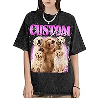 Custom Vintage T Shirts for Men, Custom Dog Shirt for Women, Boyfriend Birthday Gift Ideas, Gifts for Girlfriend
