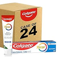 Colgate Total Whitening Toothpaste, Freshens Breath, Whitens Teeth and Provides Sensitivity Relief, Mint Flavor, 24 Pack