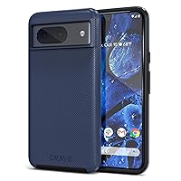 Crave Google Pixel 8 Case - Dual Guard Shockproof Protection Secure Layered Pixel 8 Phone Case, Navy